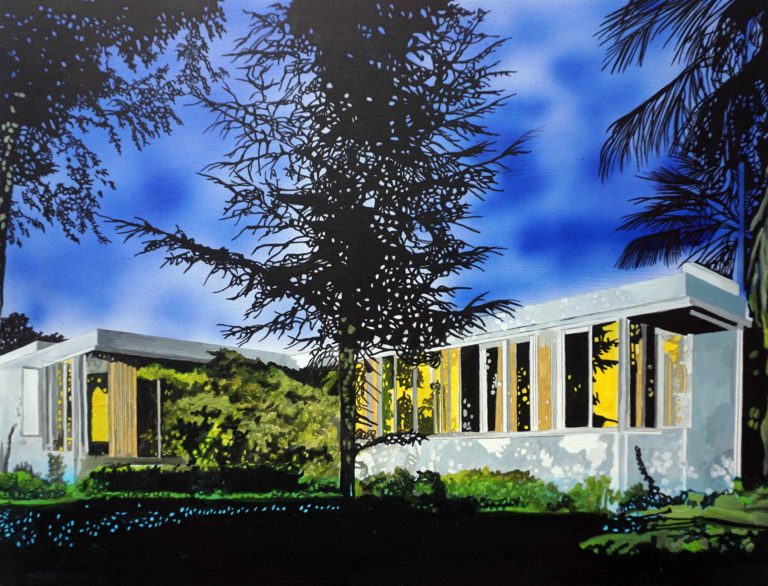 Neutra Richter House 2016 Oil on panel 11.75 x 15.75 in.