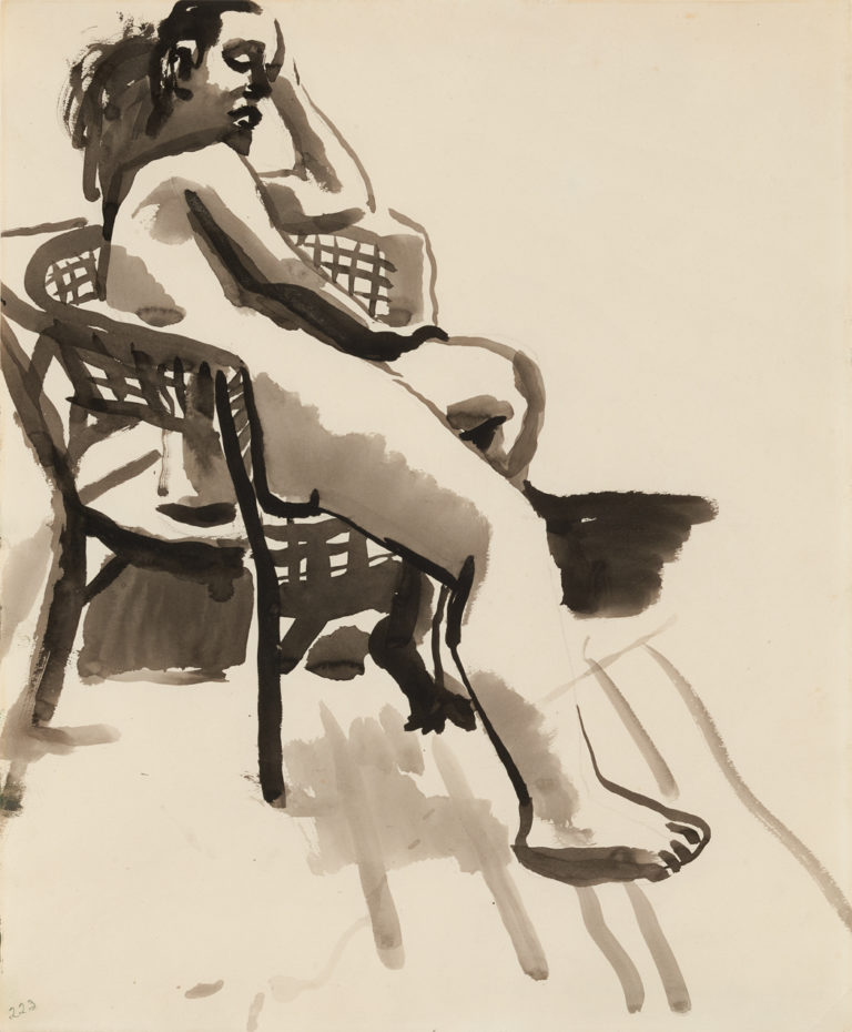 1955-1959, ink on paper, 17 x 14 inches