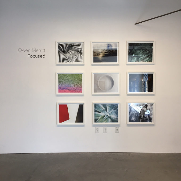 "Focused" by Owen Merritt curated by Themes+Projects gallery. On view in gallery space #201 in the Minnesota Street Project.