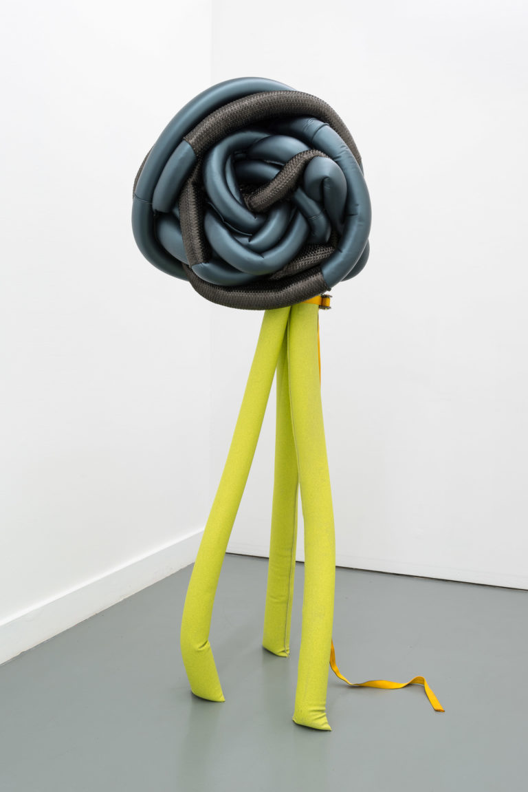 May Wilson, Fly's Eye, carbon fiber, rigid foam, vinyl and concrete, 2017