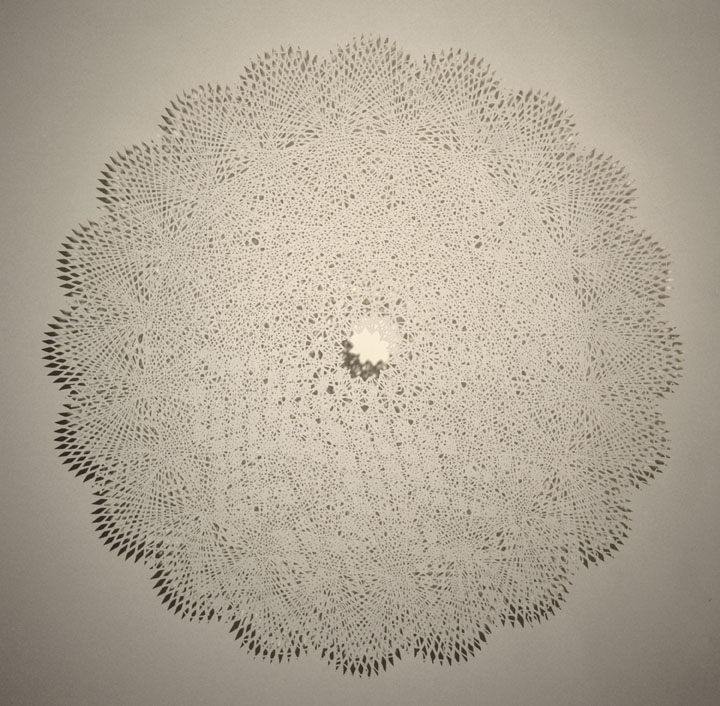 hand cut paper, 60" x 60", 2014