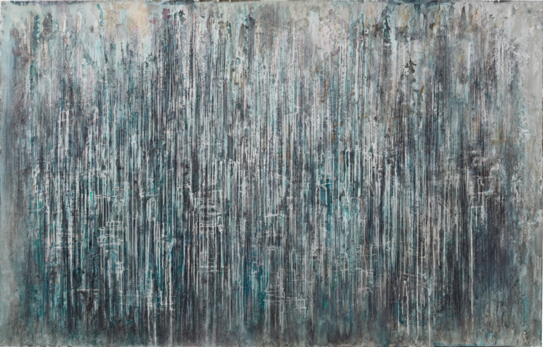 2013, Conte crayon, charcoal, pastel, and acrylic on Mylar, 60 x 94 inches