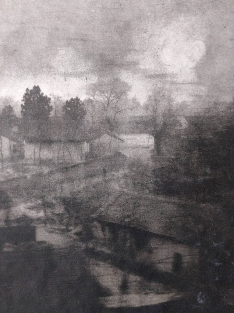 photogravure print with pigment