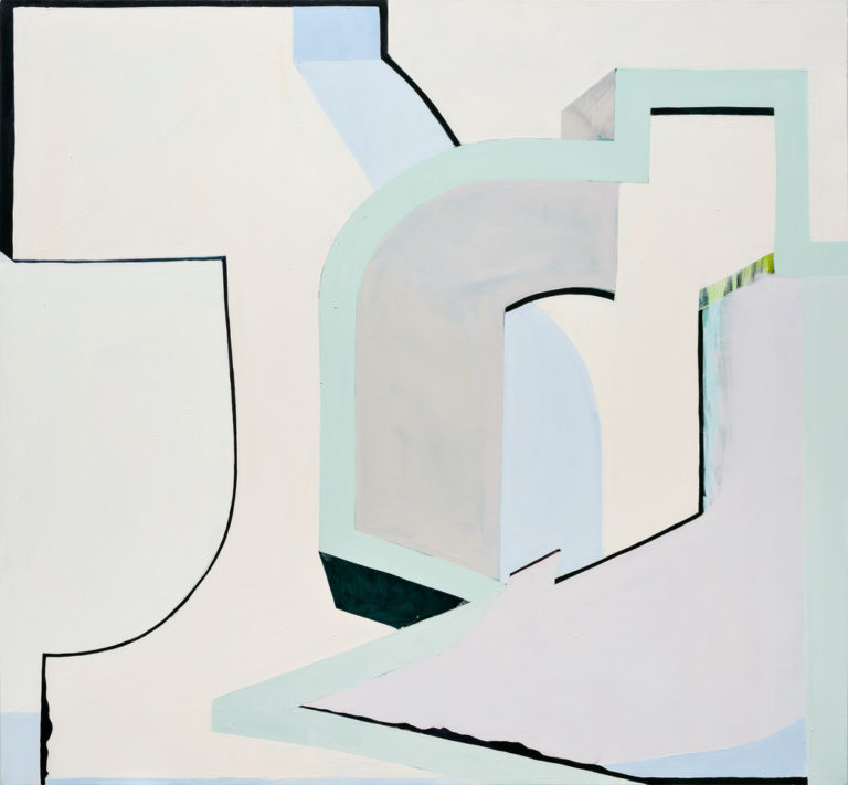 2018, Oil and acrylic on canvas, 65 x 70 inches, Courtesy of the artist and CULT Aimee Friberg Exhibitions.