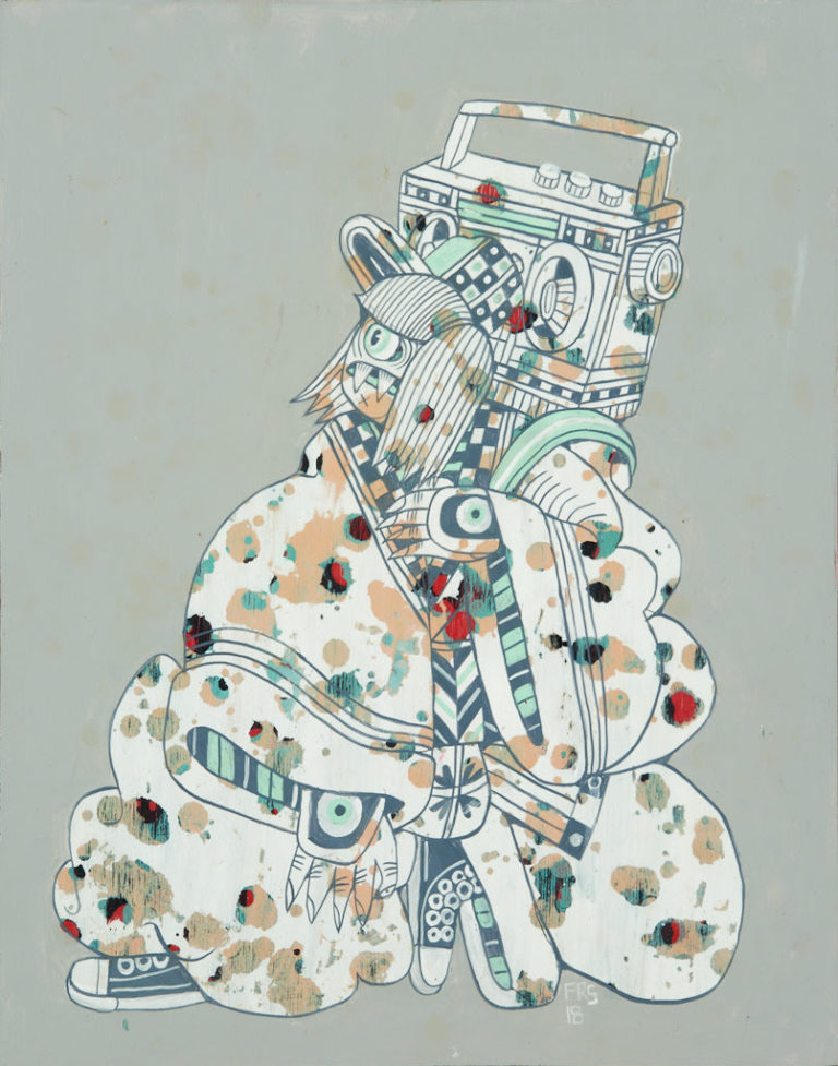 Ferris Plock
Inner Sound, 2018,
acrylic on panel