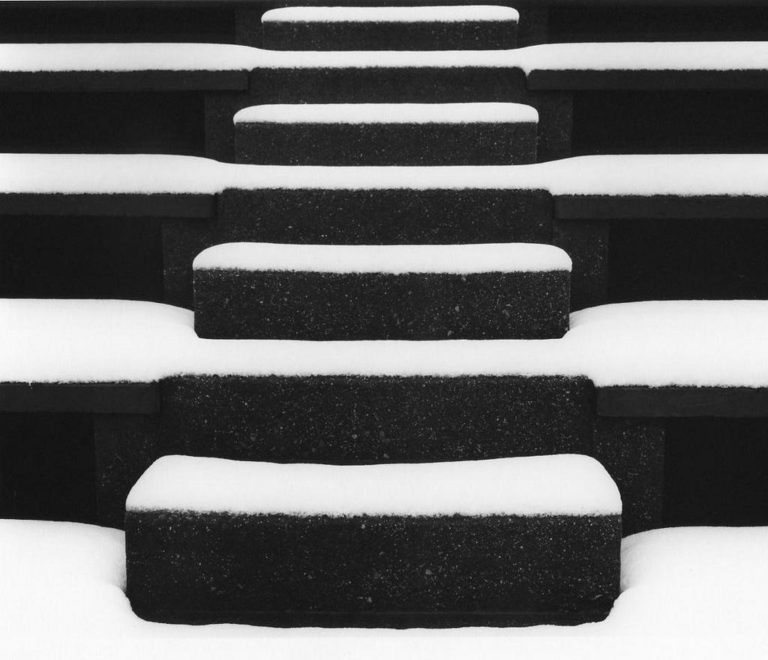 Steps in Snow, New York City, 1964  (Merg Ross)