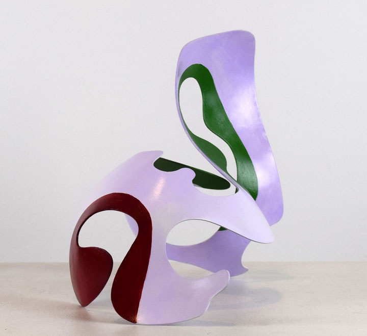 painted aluminum, 10" x 10" x 7", 2020