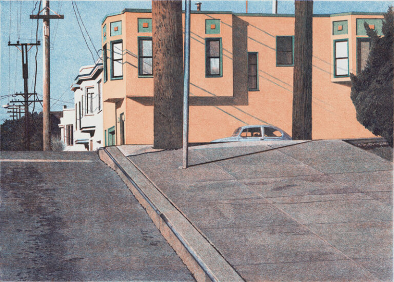 Mississippi Street Intersection, by Robert Bechtle