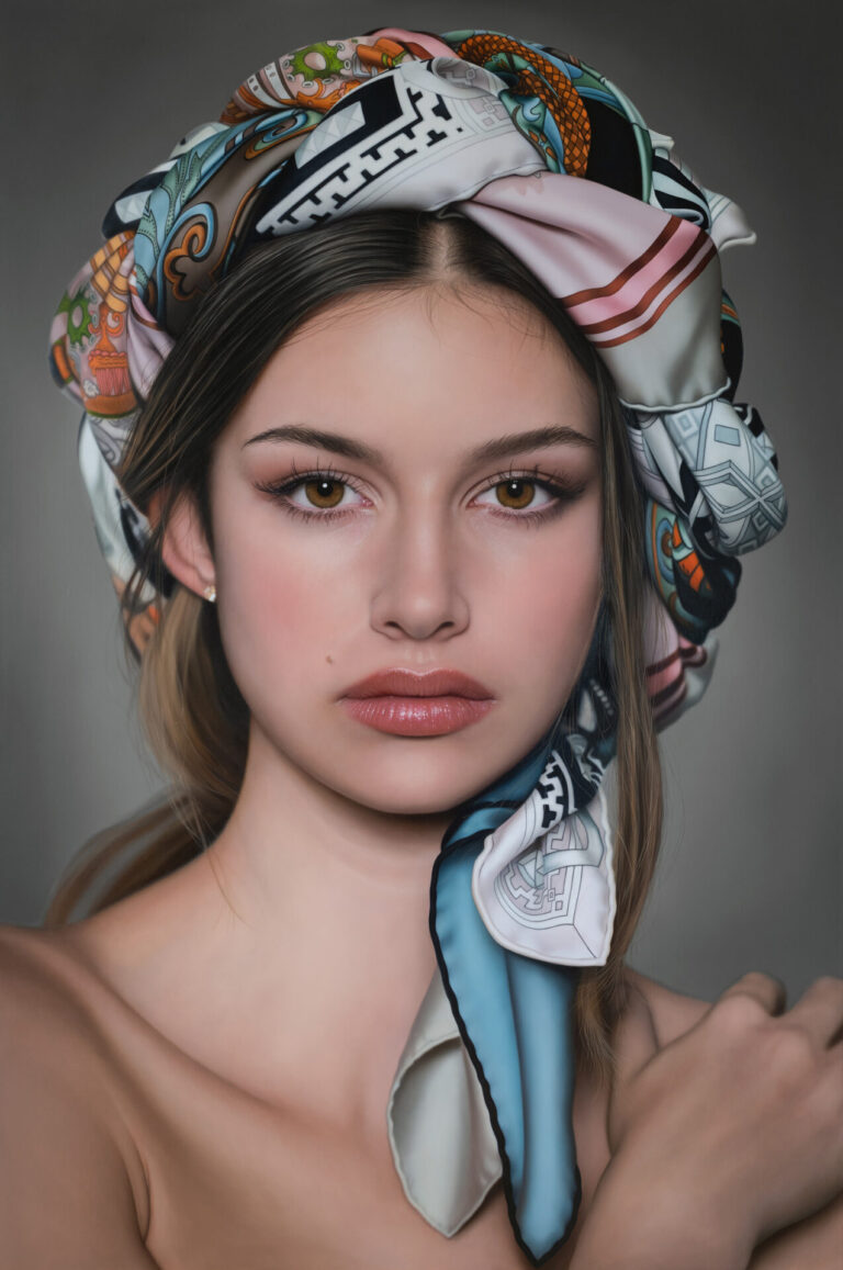 Anna Halldin Maule, Önskerdröm, 2024, oil on linen, 72 x 48 inches