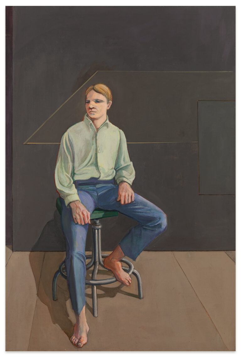 William Theophilus Brown, Portrait of Shawn, 1970, acrylic on canvas, 72 x 48 inches