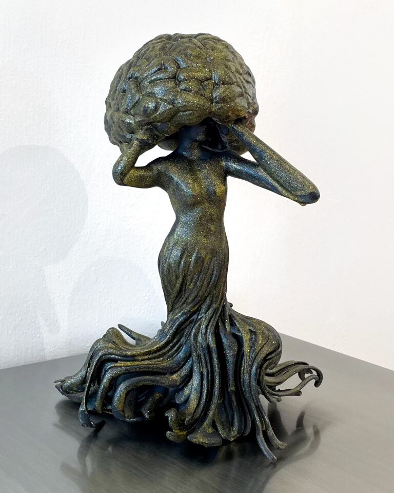 Marta Thoma Hall, Beloved Creature,  Painted resin, 15 x 17 x 11 in., 2024