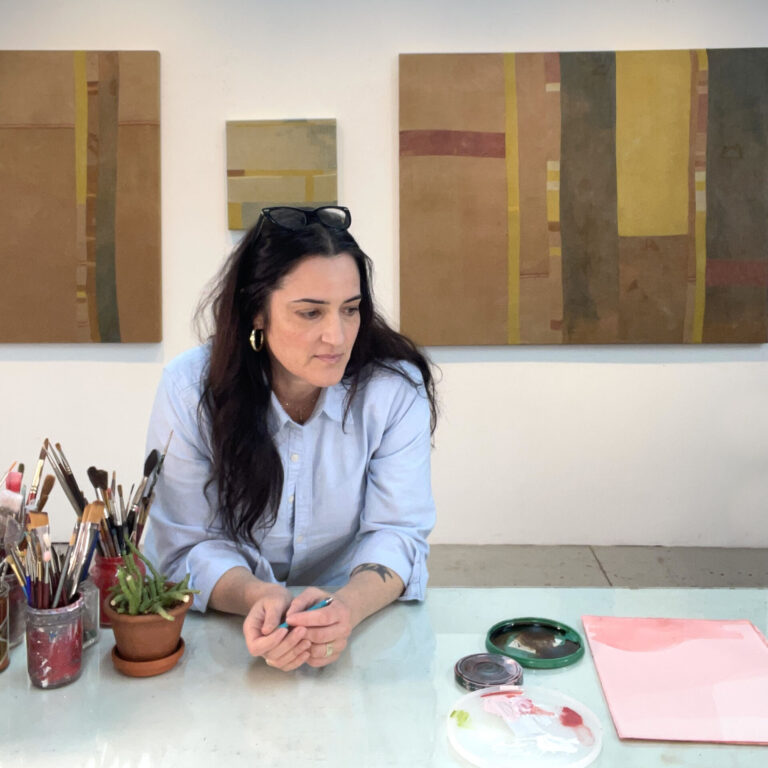 Lauren Bartone in her studio